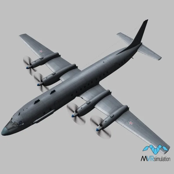 IL-20M · RU · grey — 3D model preview
