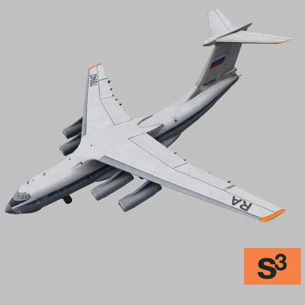 IL-76 · RU · grey — 3D model preview