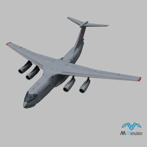 IL-76D · CN · grey — 3D model preview