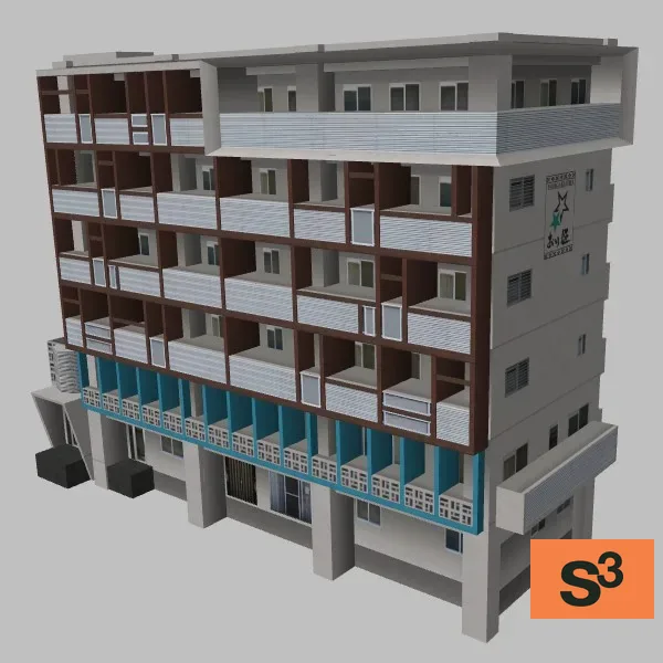 Ishigaki-building-066 — 3D model preview