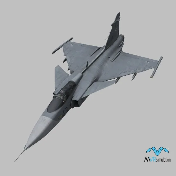 JAS39C · HU · camo — 3D model preview