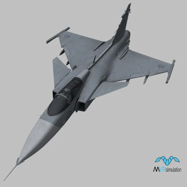 JAS39C · SE · camo — 3D model preview