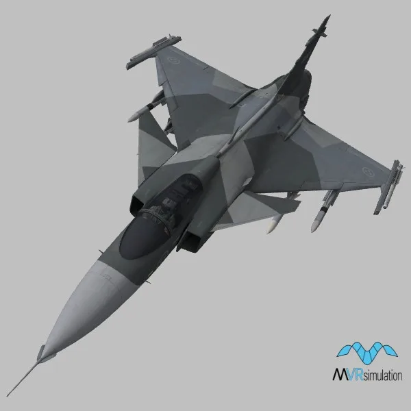 JAS39C · SE · splinter — 3D model preview