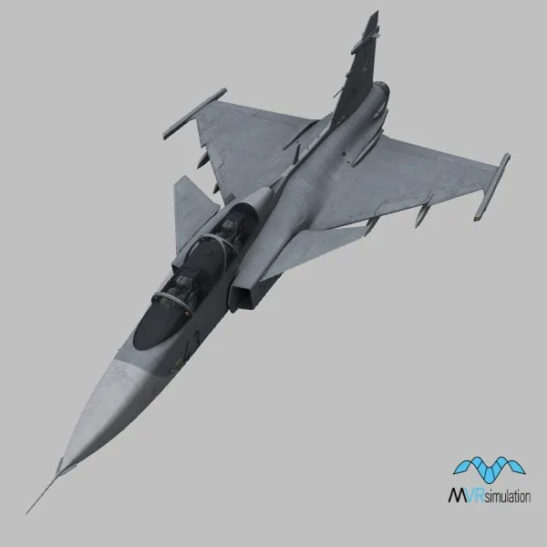 JAS39D · HU · camo — 3D model preview