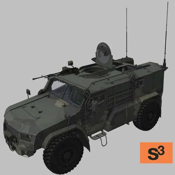 K-4386-Typhoon-PVO · Kord · RU · camo — 3D model preview