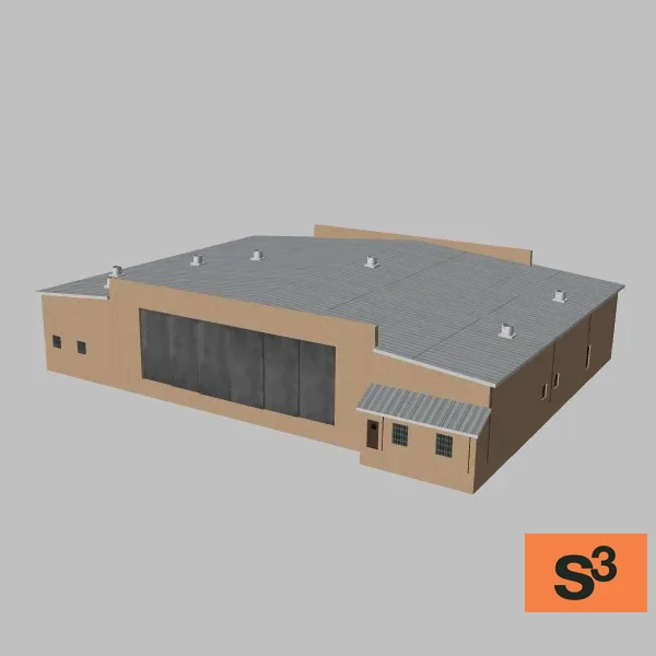 KABQ-hangar-009 — 3D model preview