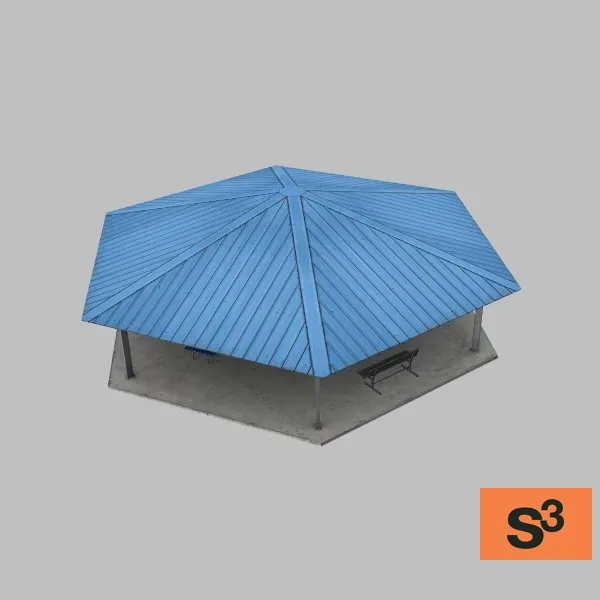 KAMA-Amarillo-Gazebo-001 — 3D model preview