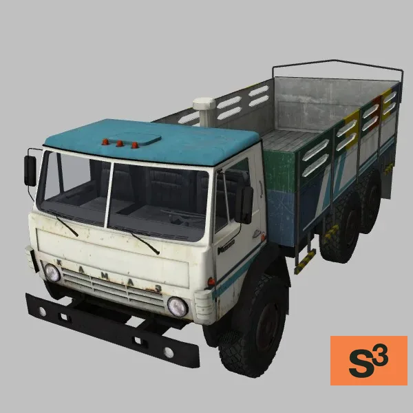 Kamaz-4310-002 · SO · white — 3D model preview
