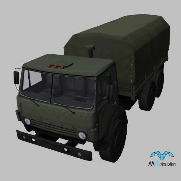 Kamaz-4310-canopy · RU · green — 3D model preview