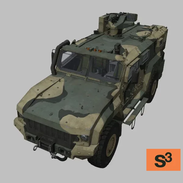 Kamaz-53949-Typhoon-K · 5ETS16U · RU · camo — 3D model preview