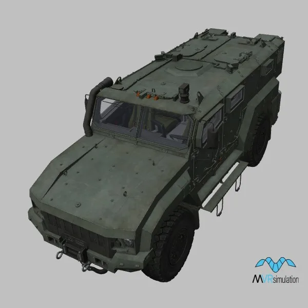 Kamaz-53949-Typhoon-K · RU · green — 3D model preview