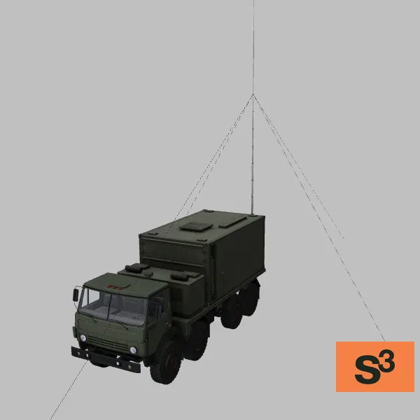 Kamaz-63501-1334 · RU · green — 3D model preview