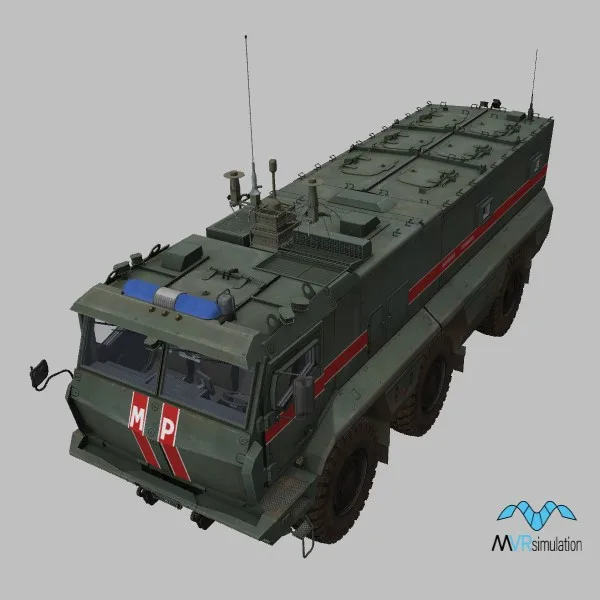 Kamaz-63968 · RP-377UVM1LRU · green — 3D model preview