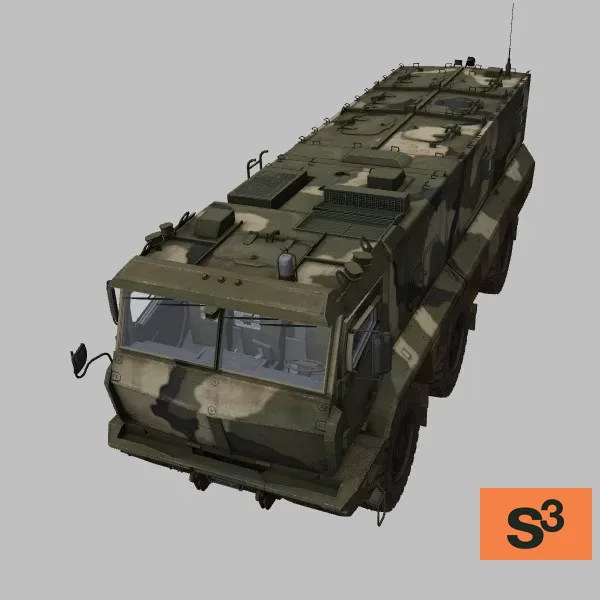 Kamaz-63968 · RU · camo — 3D model preview
