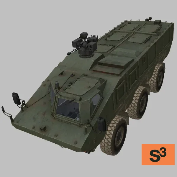 Kamaz-63969 · Kord · RU · green — 3D model preview