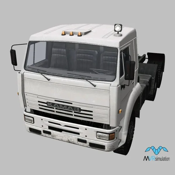 Kamaz-65225 · RU · white — 3D model preview