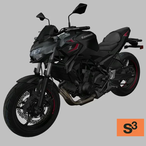 Kawasaki-Z650 · JP · grey — 3D model preview