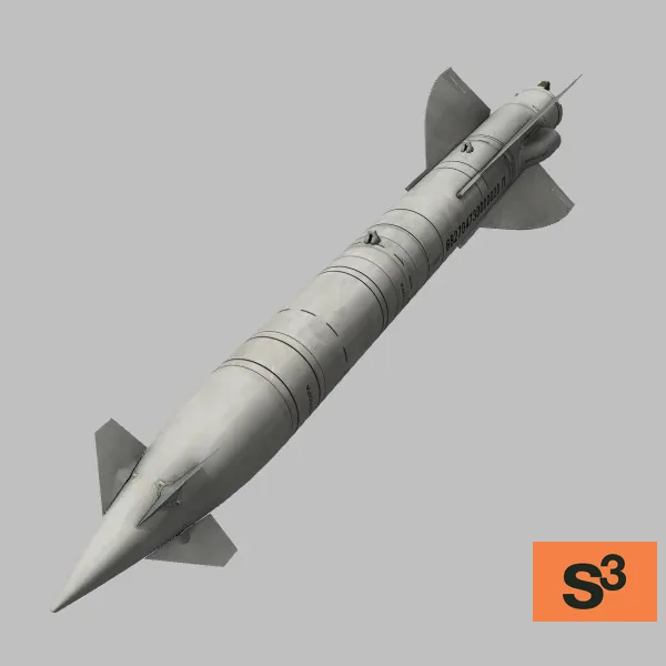 Kh-23 · RU · grey — 3D model preview