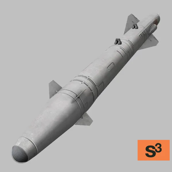 Kh-25MA · RU · grey — 3D model preview