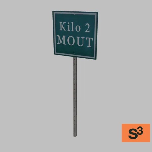 Kilo2-Sign-001 — 3D model preview