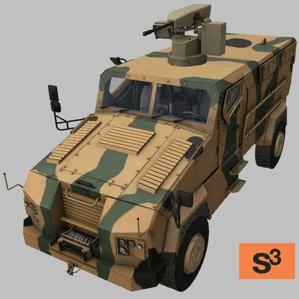 Kirpi-Anubis · UA · camo — 3D model preview
