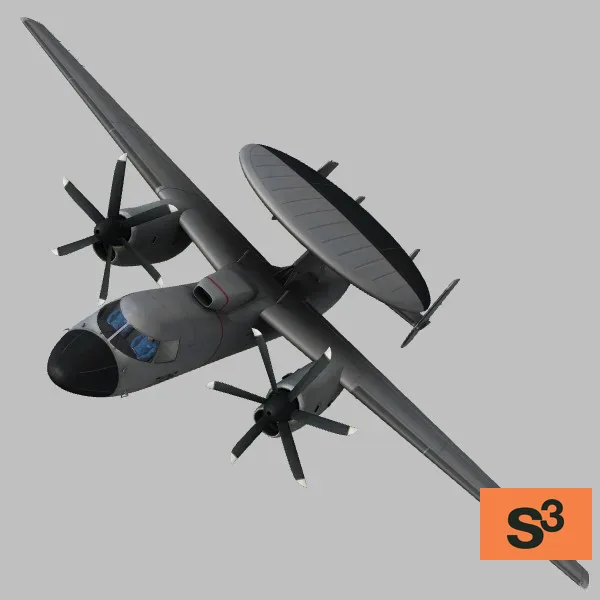 KJ-600 · CN · grey — 3D model preview