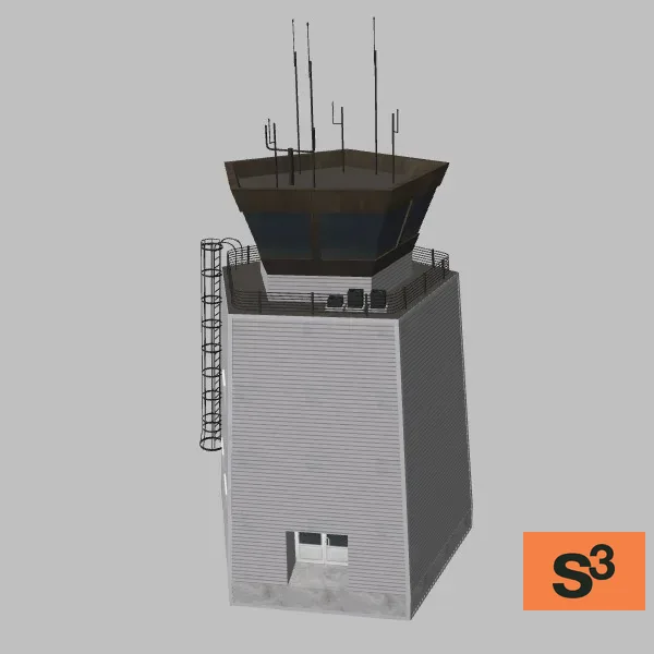 KLNS-control-tower-001 — 3D model preview