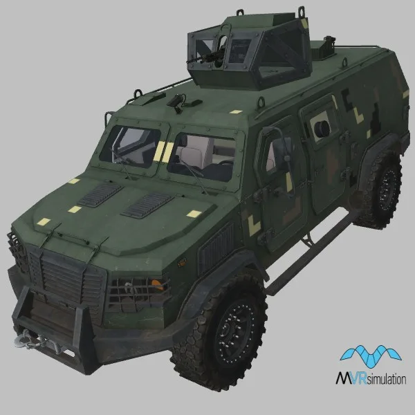 Kozak-5 · M240H · UA · camo — 3D model preview
