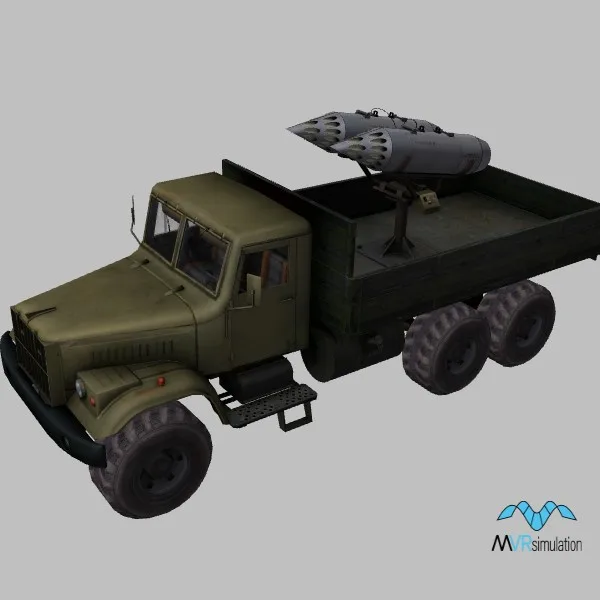Kraz-255-B8M1 · AF · green — 3D model preview