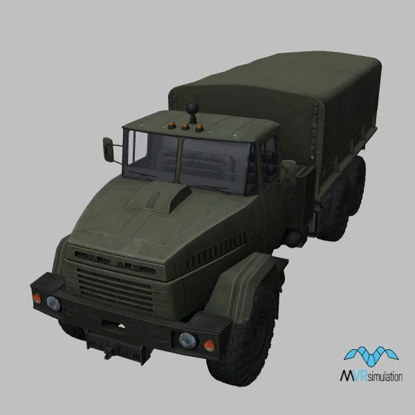 Kraz-260-canopy · UA · green — 3D model preview