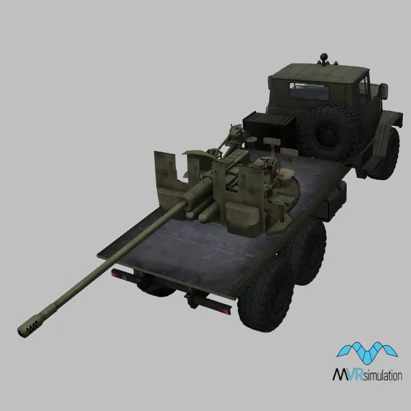 KRAZ-260 · S-60 · UA · green — 3D model preview
