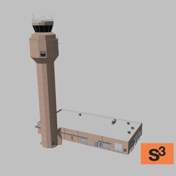 KTUS-control-tower-002 — 3D model preview