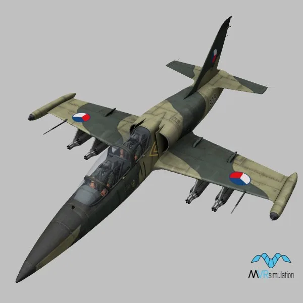 L-39ZA · CZ · camo — 3D model preview