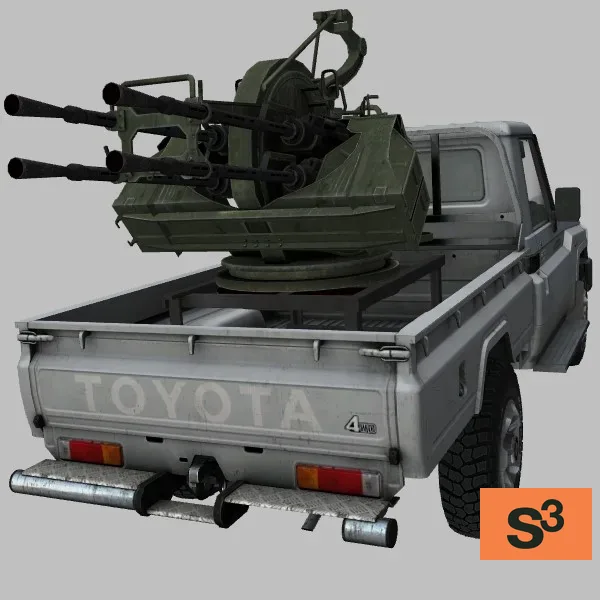 LandCrusier-79 · ZPU-4 · SDF · white — 3D model preview