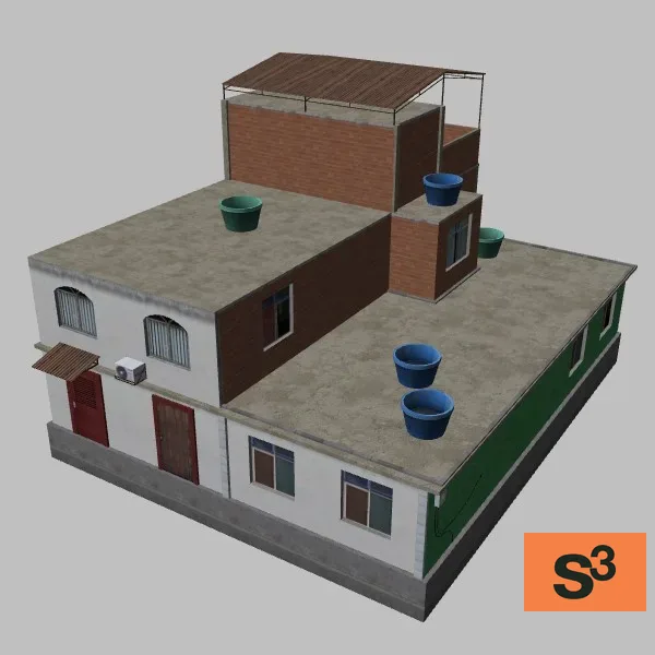 latin-american-house-007 — 3D model preview
