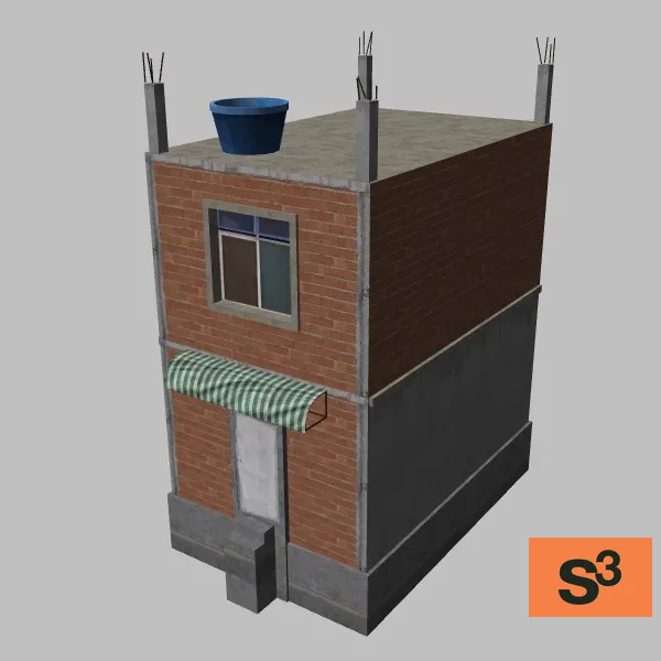 latin-american-house-009 — 3D model preview