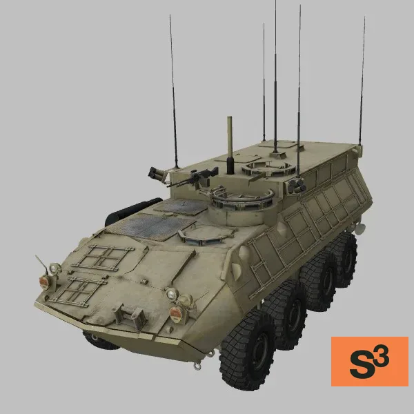 LAV-C2 · US · desert — 3D model preview