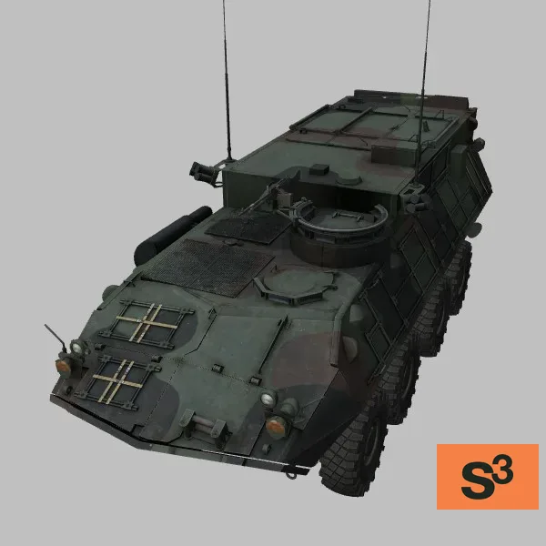 LAV-L · US · camo — 3D model preview