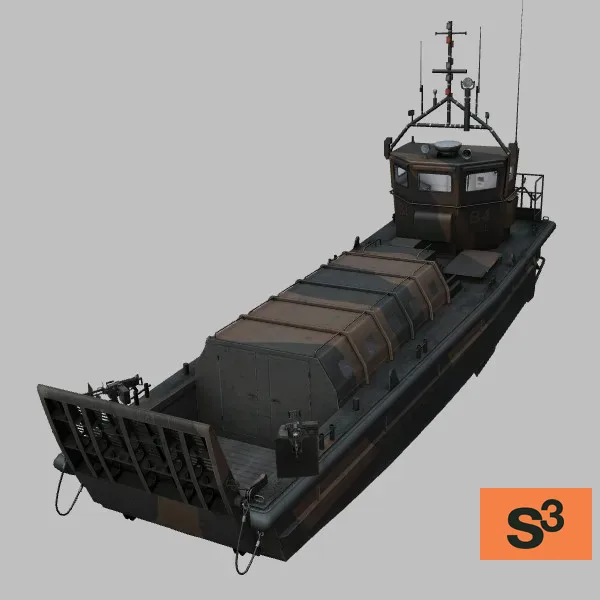 LCVP-MK5 · GB · camo — 3D model preview