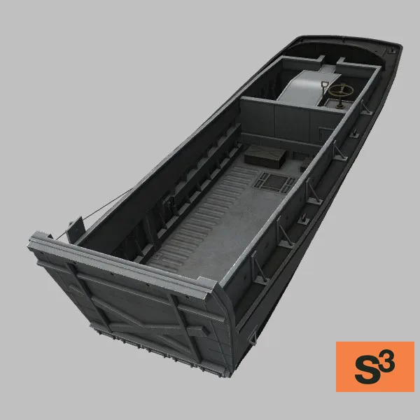 LCVP · US · grey — 3D model preview