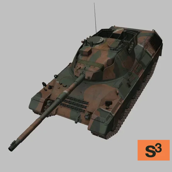 Leopard-1A5GR · GR · camo — 3D model preview