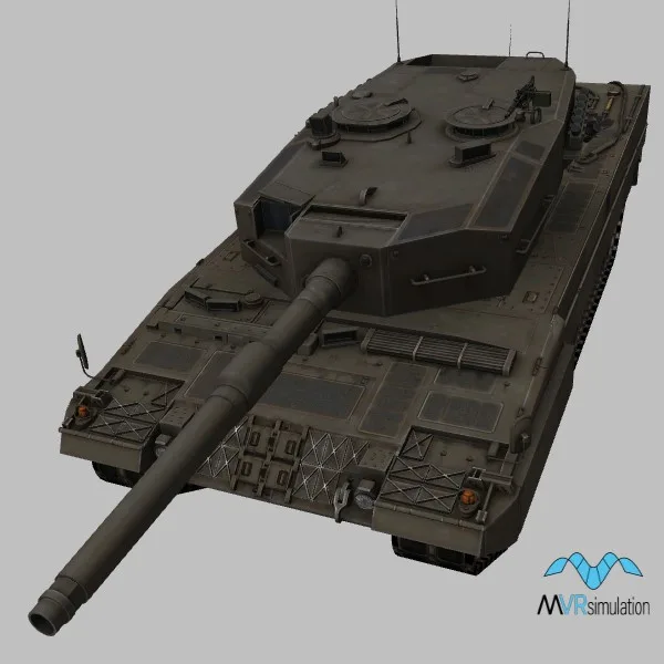 Leopard-2A4 · AT · green — 3D model preview