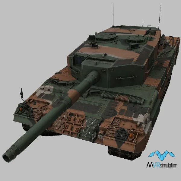 Leopard-2A4 · GR · camo — 3D model preview