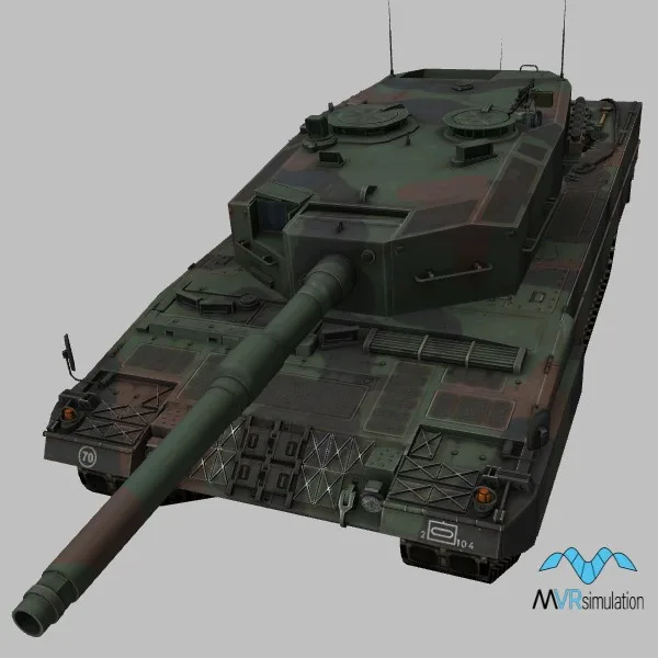 Leopard-2A4 · PL · camo — 3D model preview