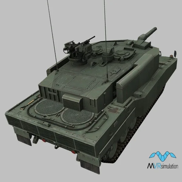 Leopard-2A7 · DE · green — 3D model preview