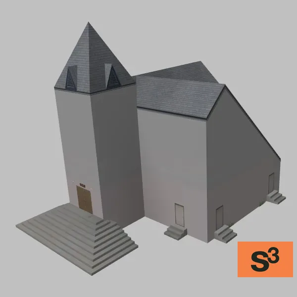 leschi-town bldg 03-church — 3D model preview