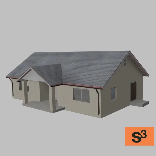 leschi-town house 01 — 3D model preview