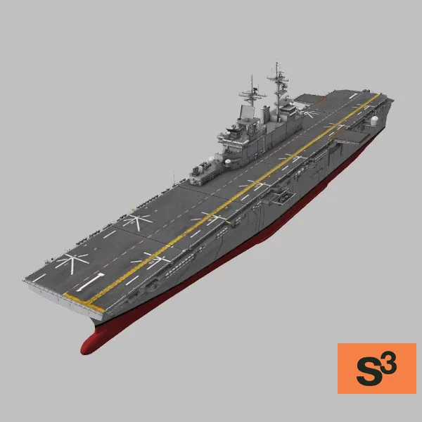 LHD-1 · US · grey — 3D model preview
