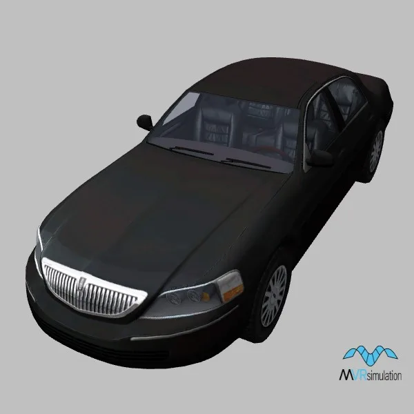 Lincoln-Town-Car · US · black — 3D model preview