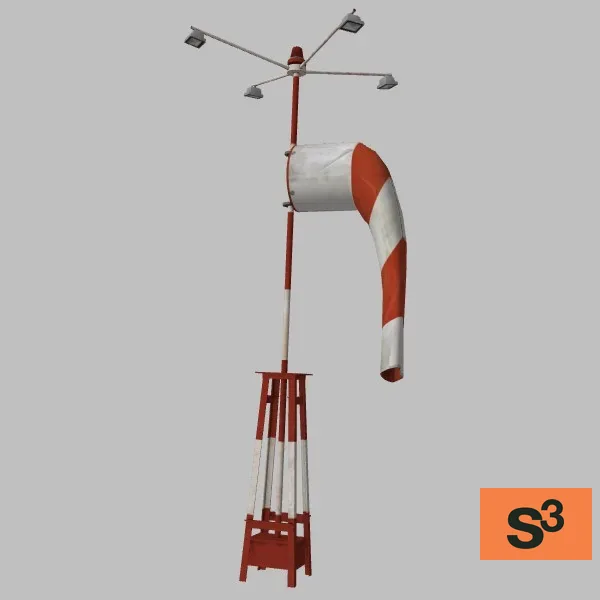 LPMR-AB-Runway-Airport-Windsock-001 — 3D model preview